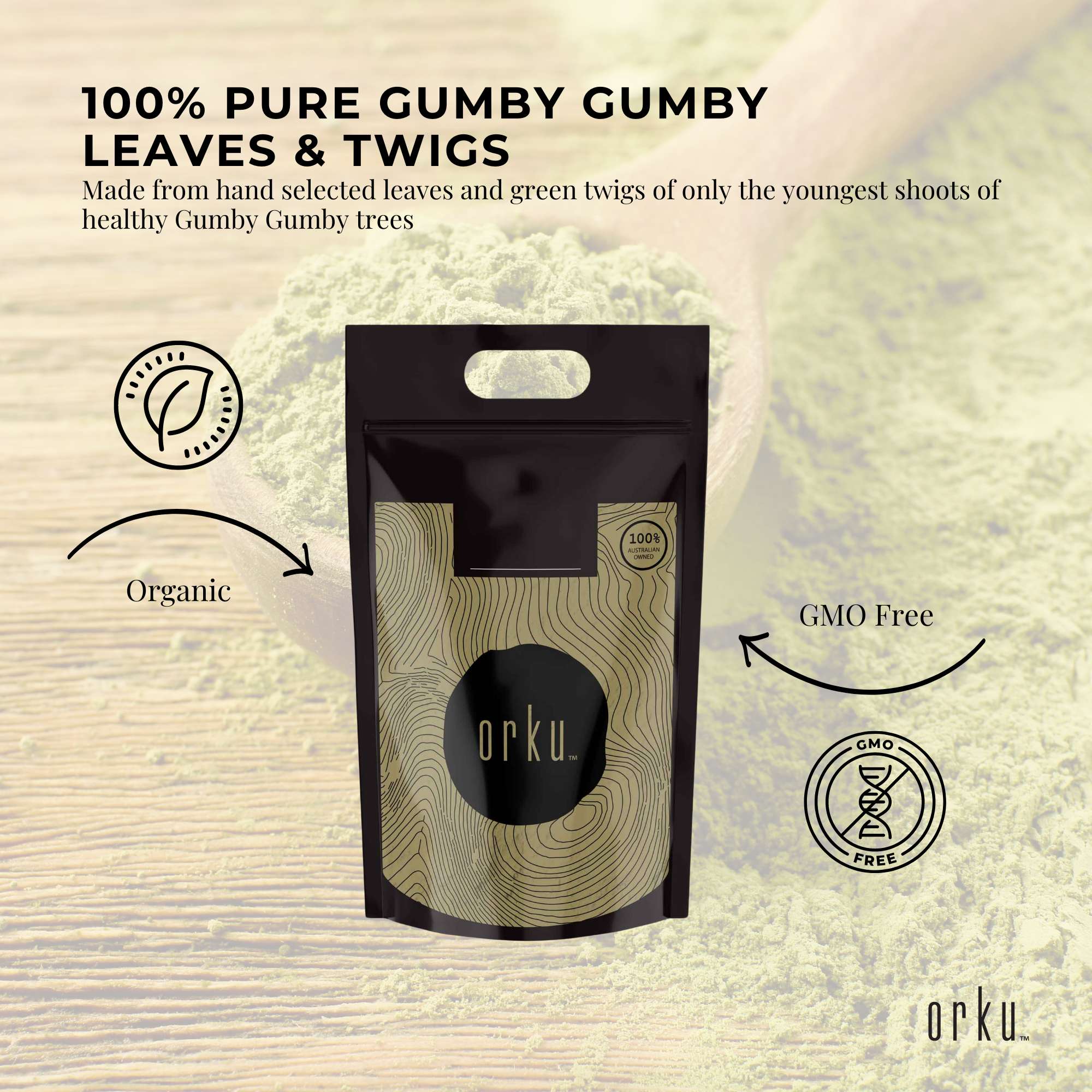 10Kg Gumby Gumby Pure Powder - Premium Pittosporum Angustifolium Extract | Organic Aboriginal Plant Supplement for Wellness & Immunity Boost | Perfect for Smoothies, Tea & Natural Remedies