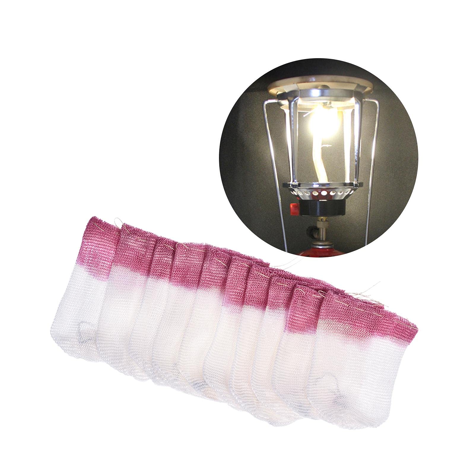 10-Pack Propane Lantern Mantles for Single Head Camping Lights | Durable Gas Lantern Replacement Mantles | Perfect for Outdoor Camping, Hiking, Backpacking & Emergency Preparedness