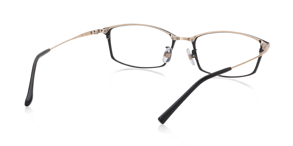 Jins Sabae 349 Eyeglasses - Lightweight Titanium Frame with Blue Light Blocking Lenses - Perfect for Office Work & Digital Screen Use