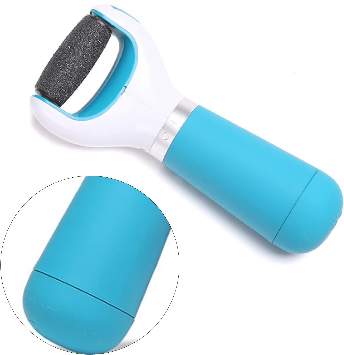 2V BROTHES Electric Callus Remover & Foot Scrubber - Automatic Pedicure Tool for Dead Skin Removal, Portable Foot Grinder with Massage Function - Perfect for Home Spa, Pedicure, and Foot Care (Blue)