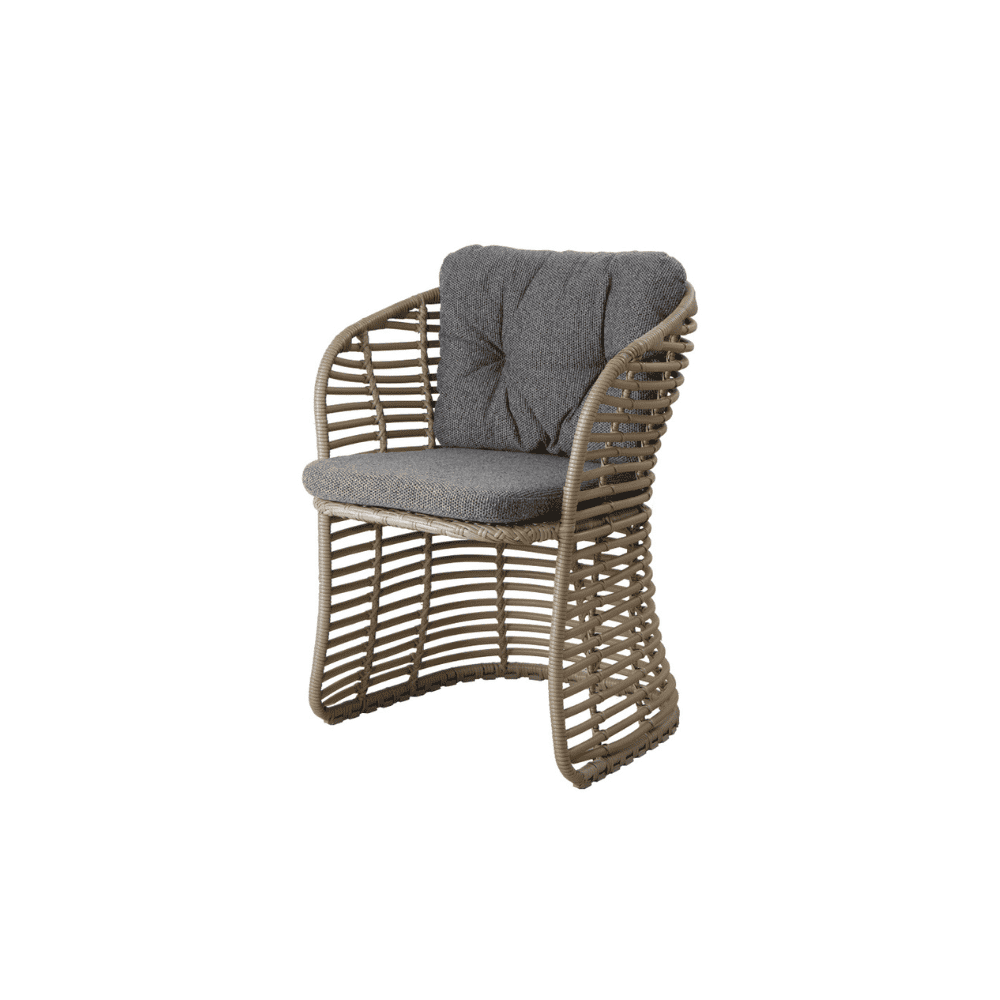 Outdoor Wicker Dining Chairs Set of 2 - Patio Furniture for Garden, Poolside, and Backyard - Weather-Resistant Rattan Chairs with Cushions