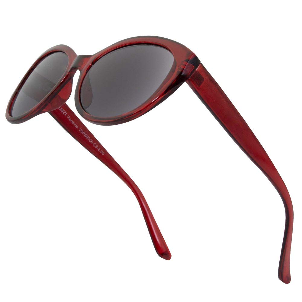 VITENZI Women's Full Reader Sunglasses with Built-In Reading Lenses - Tinted UV Protection Reading Sun Glasses for Outdoor Activities, Beach, Driving & Fashion