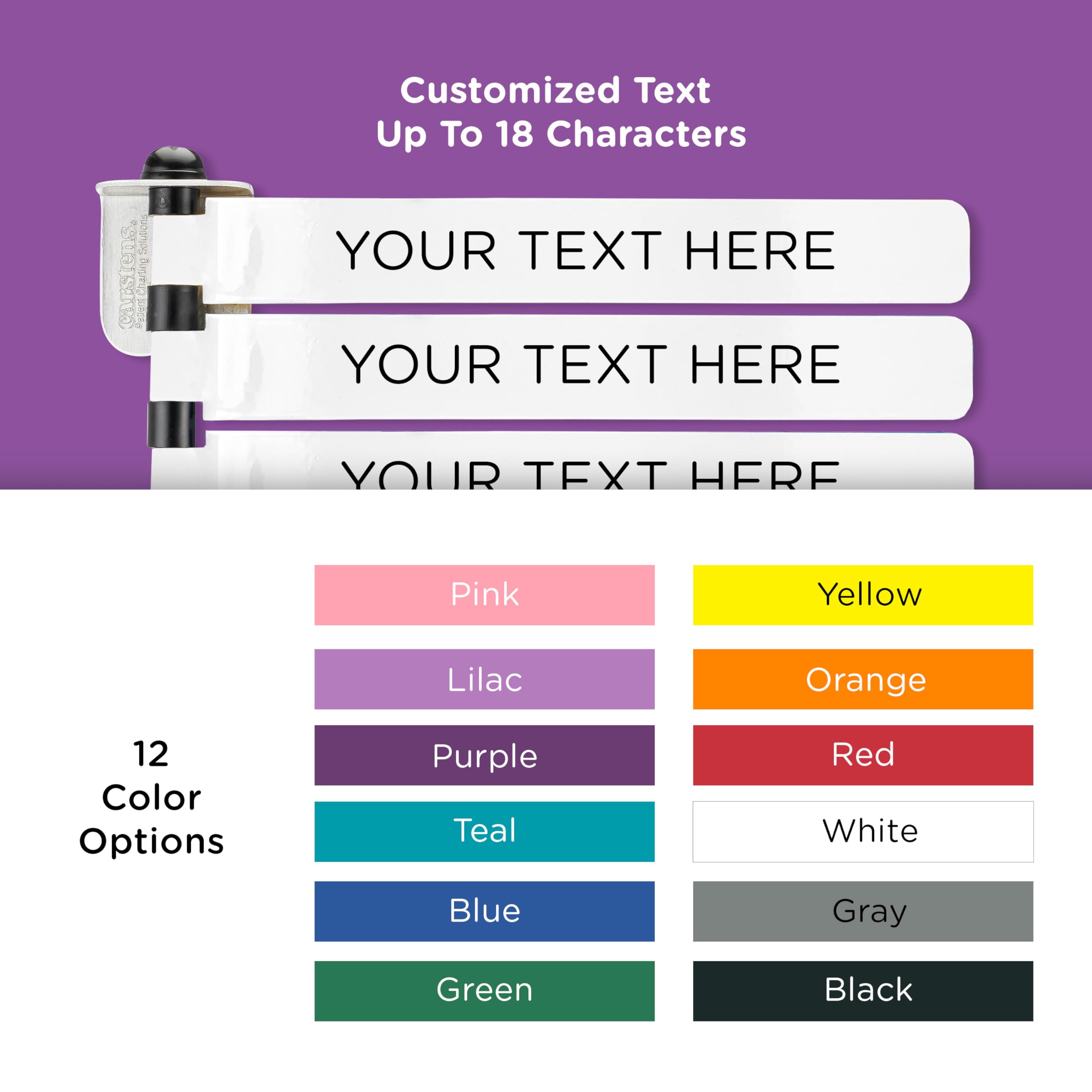 Custom Color Exam Room Status & Signal Flags - Personalized Text for Hospitals, Clinics & Medical Offices - Perfect for Patient Communication & Workflow Efficiency