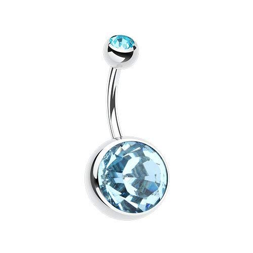 WildKlass Sparkle Gem Ball Belly Ring - Perfect for Parties & Beach