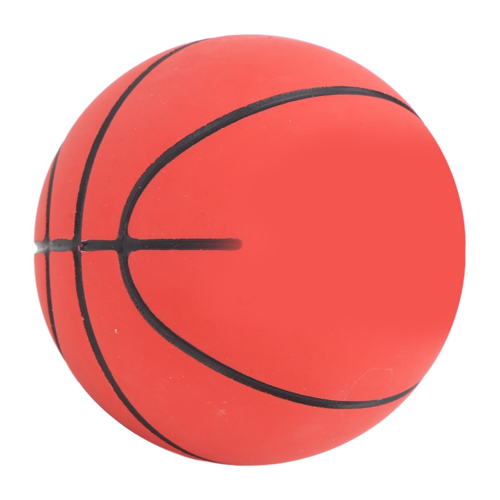 Bounce & Play High Elasticity Rubber Basketball Toy for Pets - Interactive Fun & Exercise (Red) - Perfect for Indoor Play, Training & Bonding with Your Dog or Cat