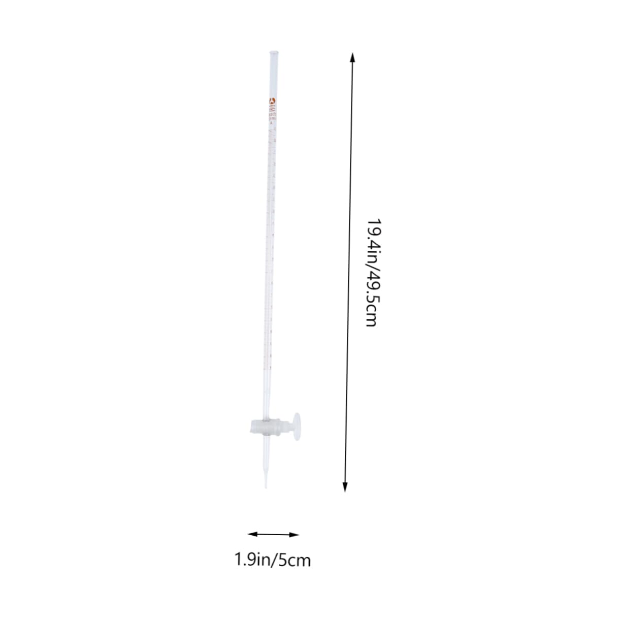 2 Pcs Glass Burette Tool - Laboratory Apparatus for Chemistry Experiments, Classroom & Science Lab Supplies - Perfect for Titration, Chemical Analysis & Educational Use