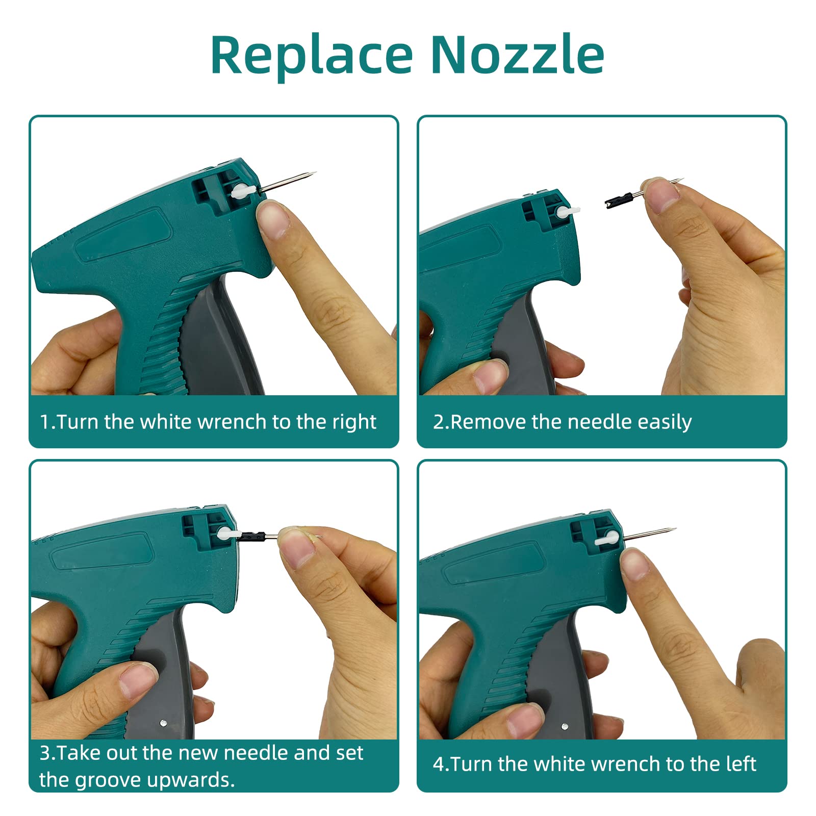 10pcs Standard Tagging Gun Needles - Replacement Needles for Clothing Price Tag Guns, Tag Attacher Needles for Retail, Warehouse & Garment Labeling
