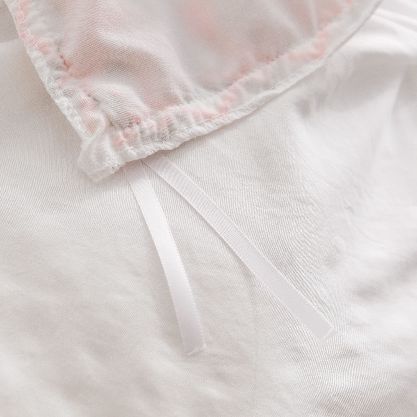 Boho Duvet Cover Set King Size - White Farmhouse Bedding with Tassels for Cozy Bedroom Decor
