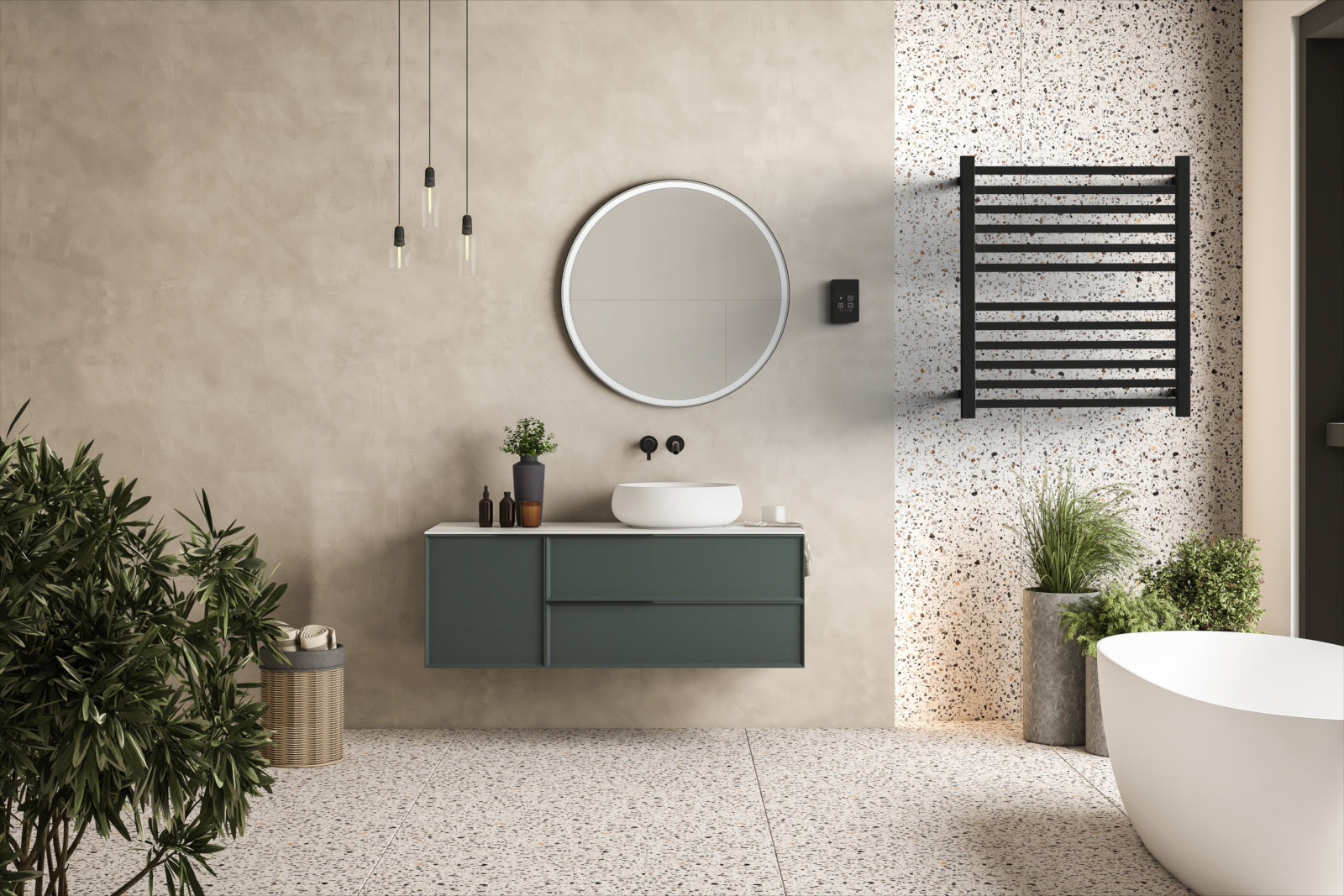 Amba Quadro Q2932 Hardwired Bathroom Towel Warmer - 29.25