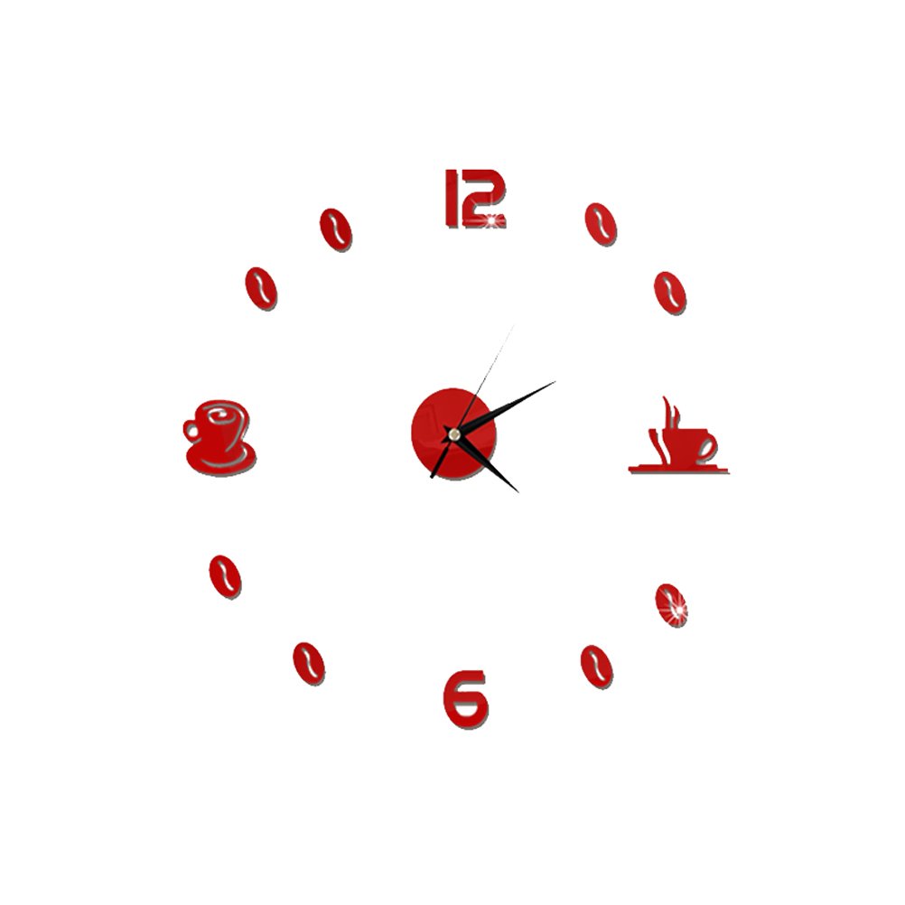 BESPORTBLE 3D Mirror Wall Sticker Decal - DIY Acrylic Mirror Clock for Home Decor, Bedroom, Living Room, Office Wall Art