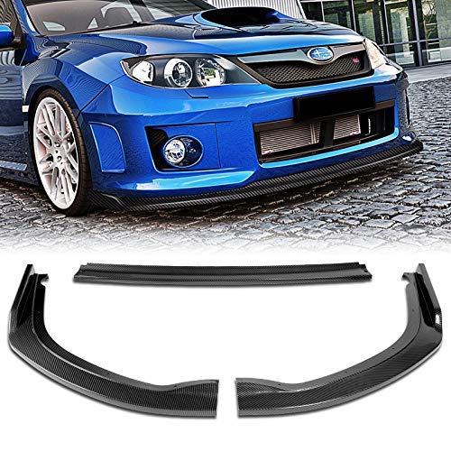 3PCS Front Bumper Lip Kit for 2011-2014 Subaru Impreza WRX STI - CS2 Style Splitter, Spoiler & Air Dam Diffuser (Carbon Fiber Look) | Enhanced Aerodynamics & Aggressive Styling for Street Racing & Car Shows