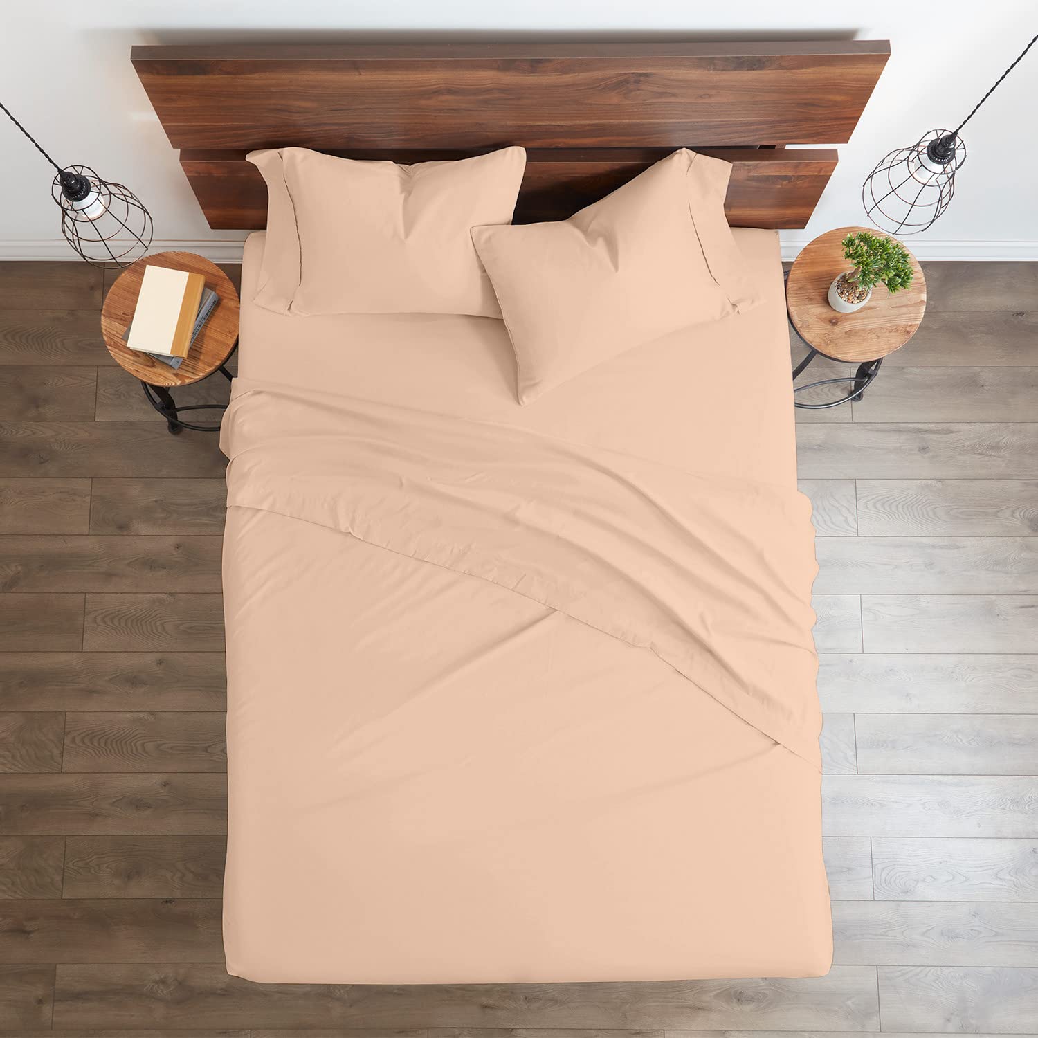 Premium 100% Certified Giza Cotton Sheet Set - Queen Size, Ultra Soft Sateen Weave, Breathable Egyptian Cotton Bedding for Deep Pockets (Up to 18