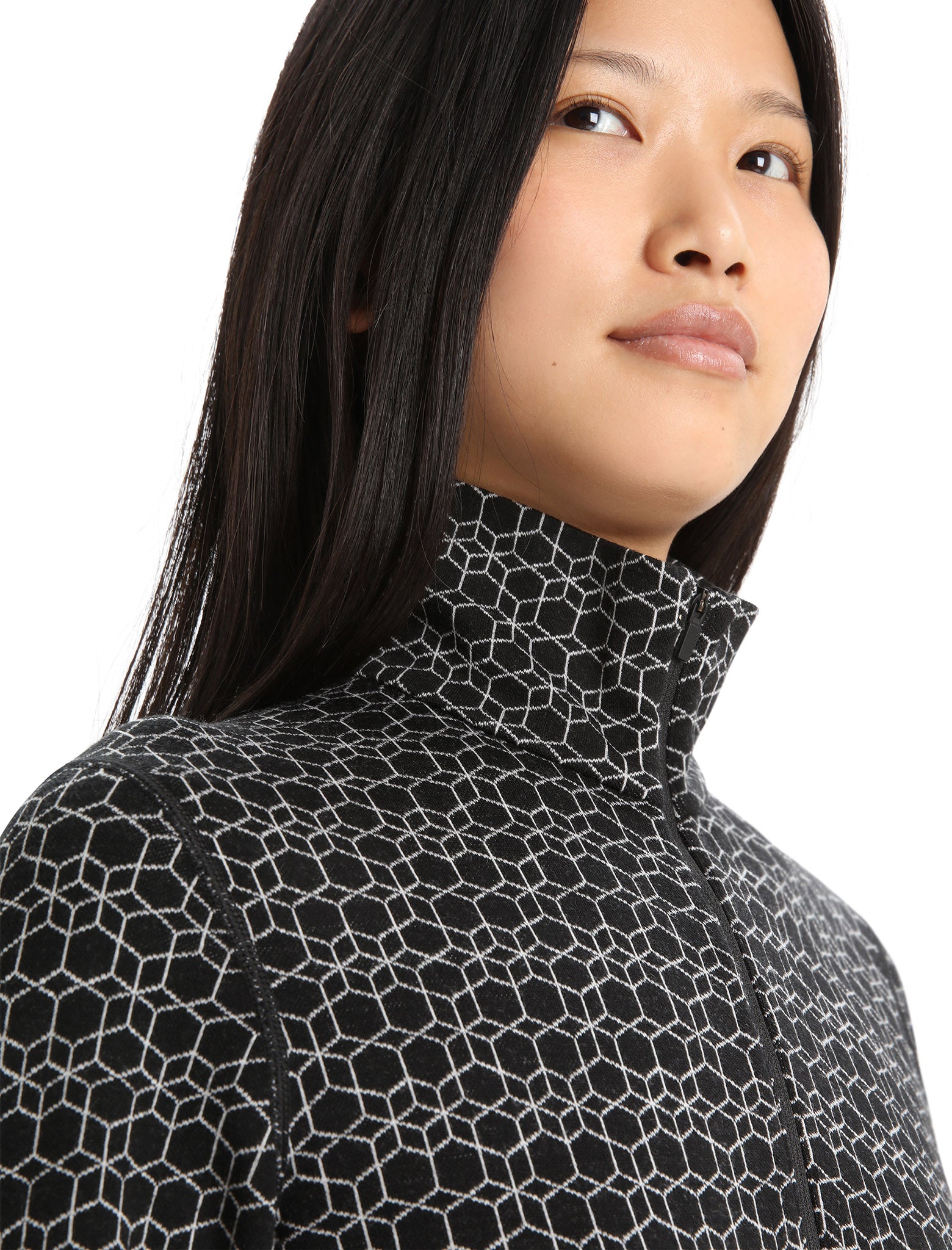 250 Vertex Women's Long Sleeve Half Zip Base Layer Top - Thermal Underwear for Hiking, Skiing & Cold Weather Activities
