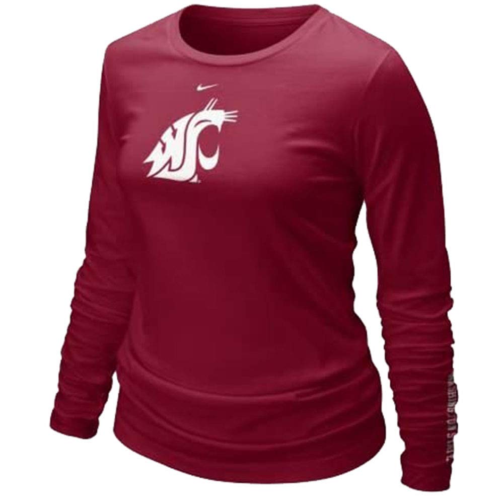 Nike Washington State Cougars Women's Long Sleeve Logo T-Shirt - Official NCAA Fan Apparel for Game Day & Casual Wear