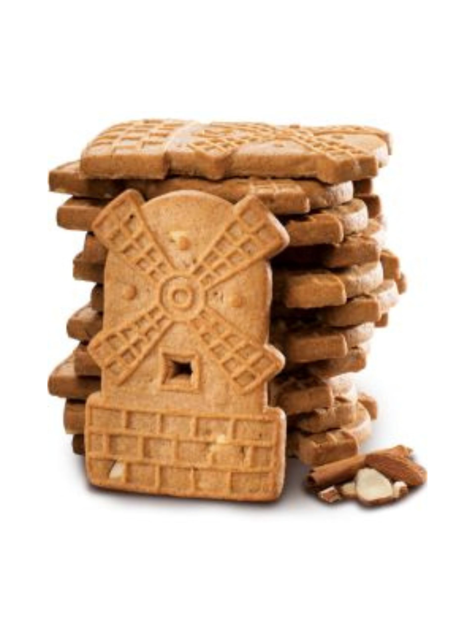 Litezout Almond Windmill Cookies 9oz (6 Pack) - Crunchy Dutch Treats for Snacking, Gifting & Tea Time