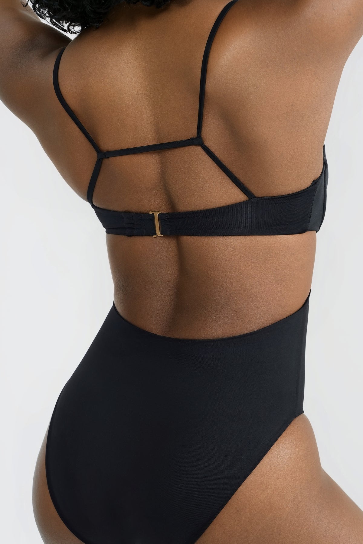 Malia One Piece Full Coverage Swimsuit - Black - Perfect for Beach, Pool, and Summer Vacations