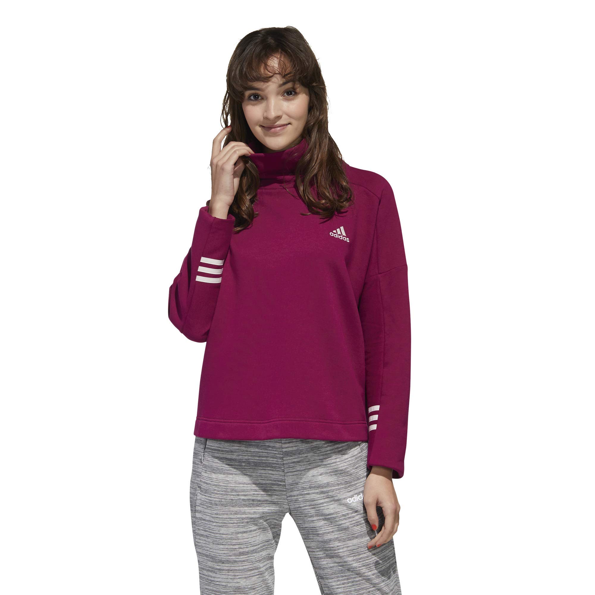 adidas Women's Essentials Comfort Funnel Neck Sweatshirt - Soft Casual Pullover for Lounge, Workout & Streetwear Fashion