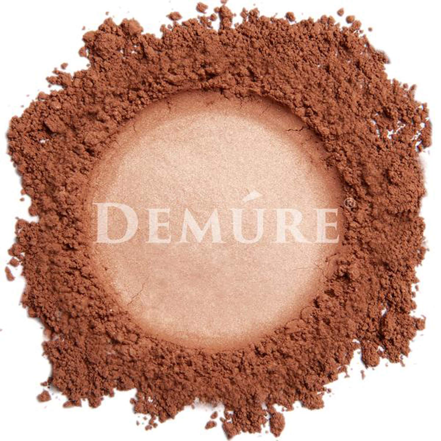 Demure Mineral Blush Makeup - Spiced Mocha Loose Powder, Natural & Cruelty-Free Professional Blush for Flawless Cheek Color | Perfect for Everyday Wear, Date Nights & Special Occasions