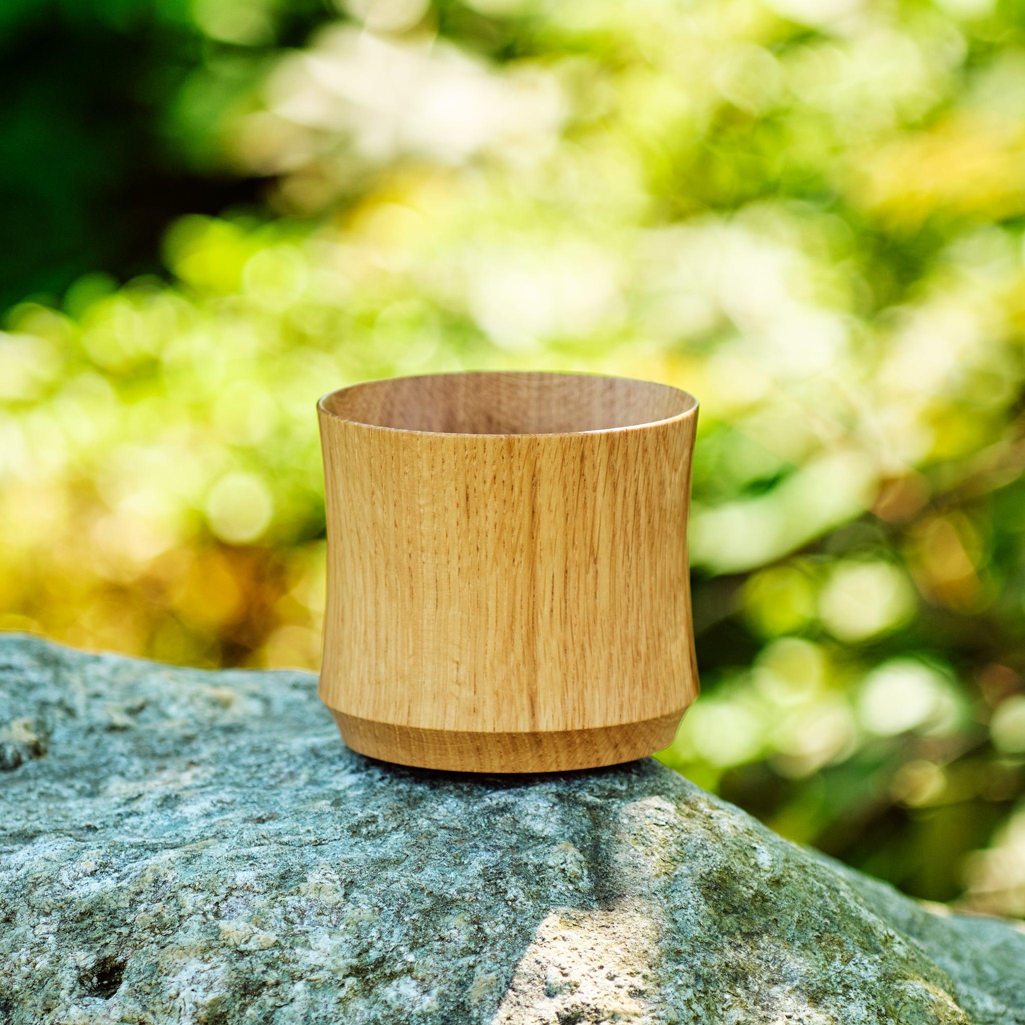 Handcrafted Mizunara Oak Whiskey Glass - Premium Japanese Wooden Tumbler for Bourbon, Scotch & Whiskey Tasting at Home or Bar