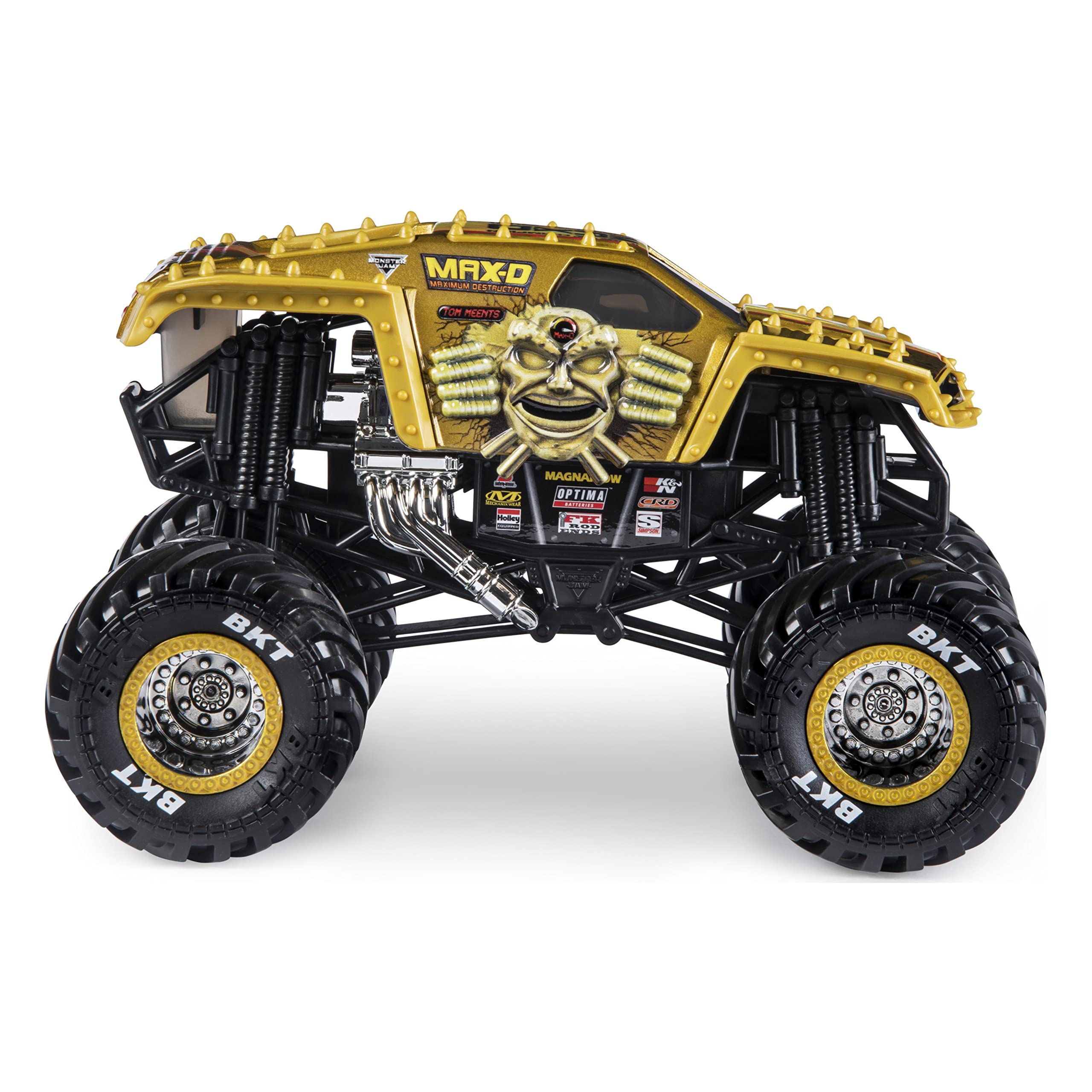 Official Max D Monster Truck Die-Cast Vehicle 1:24 Scale - Monster Jam Replica for Kids & Collectors - Perfect for Playtime, Display & Gifting