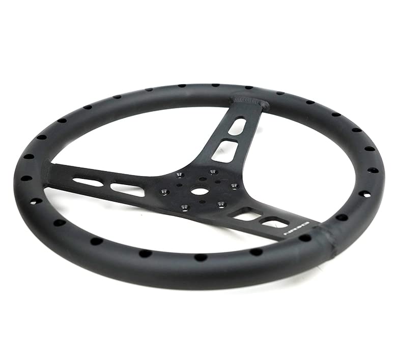 NRG Innovations NRG-RST-025MB-1 350mm Lightweight Aluminum Sport Steering Wheel - Reinforced Design for Racing, Drifting & Performance Driving - Perfect for Track Days & Car Enthusiasts