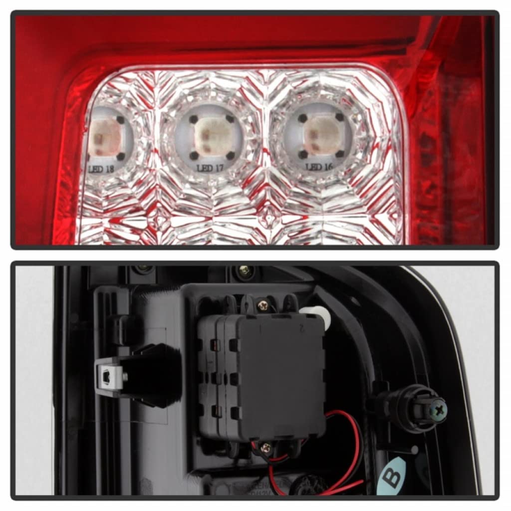 2015-2017 Chevy Colorado Spyder LED Tail Lights Pair - Red & Clear Light Bar (Part# 5085269) | Upgrade Your Truck's Style & Night Visibility for Off-Roading & Daily Driving