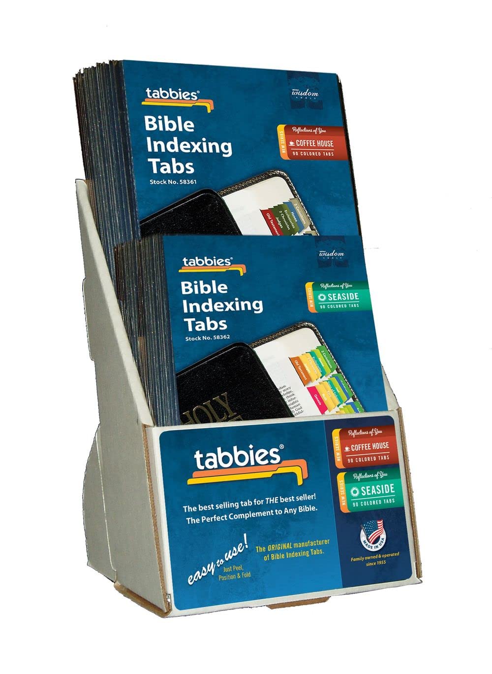 20 Pack Bible Indexing Tabs - Reflections of You Series (Coffee House & Seaside Design, 10 Each for Old & New Testaments) | Perfect for Bible Study, Scripture Organization & Gift Giving