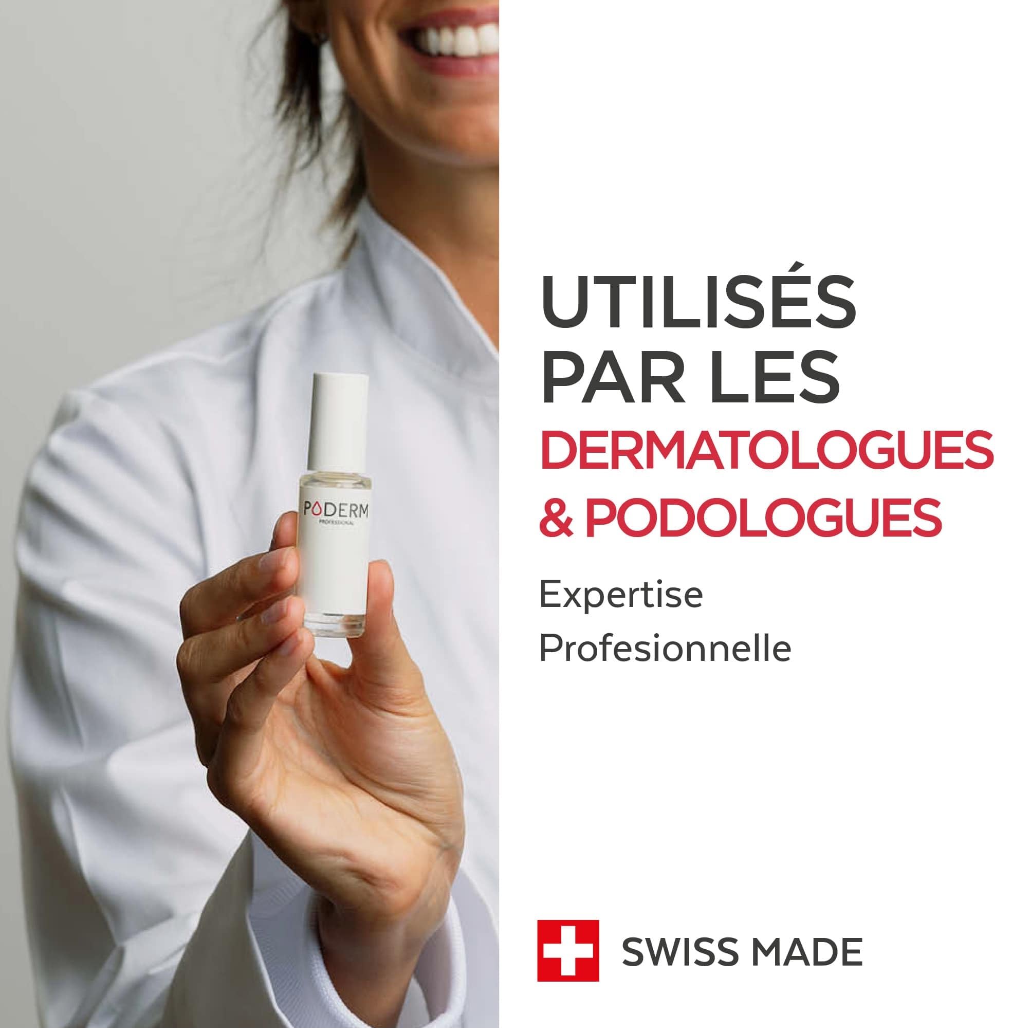 Poderm - Professional Nail Care Set | Base Coat & Top Coat for Perfect Shine & Protection | Vegan Swiss-Made Nail Treatment | Prevents & Repairs Yellow/Damaged Nails | Ideal for Salon & Home Manicures