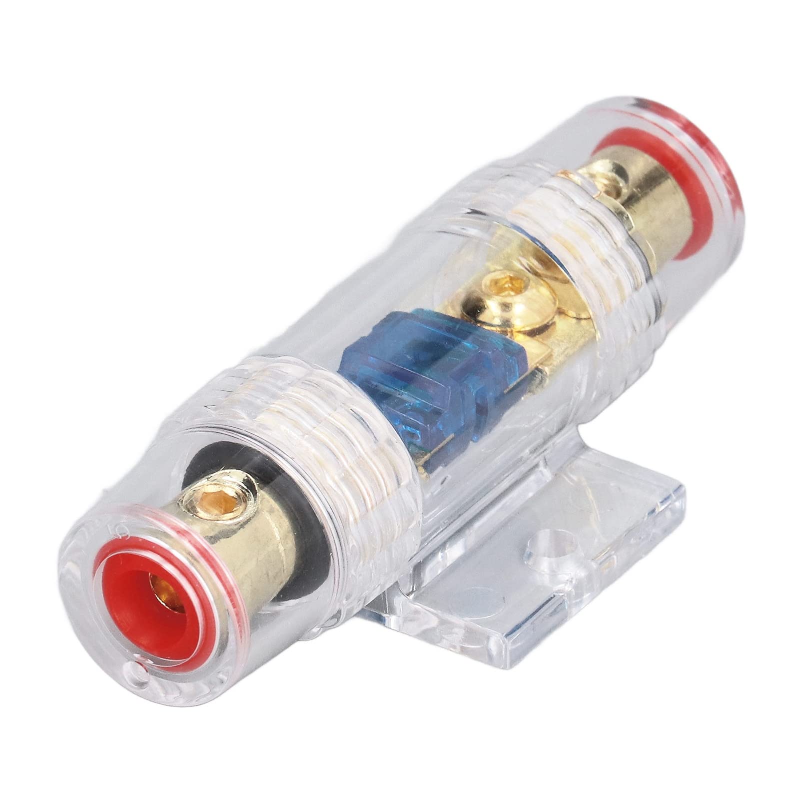 Acouto AFS Fuse Holder 60A - Plastic & Metal Car Audio Fuse Block for 0/4 Gauge Wire - Inline Electrical Protection for Vehicle Stereo Systems & Custom Installations