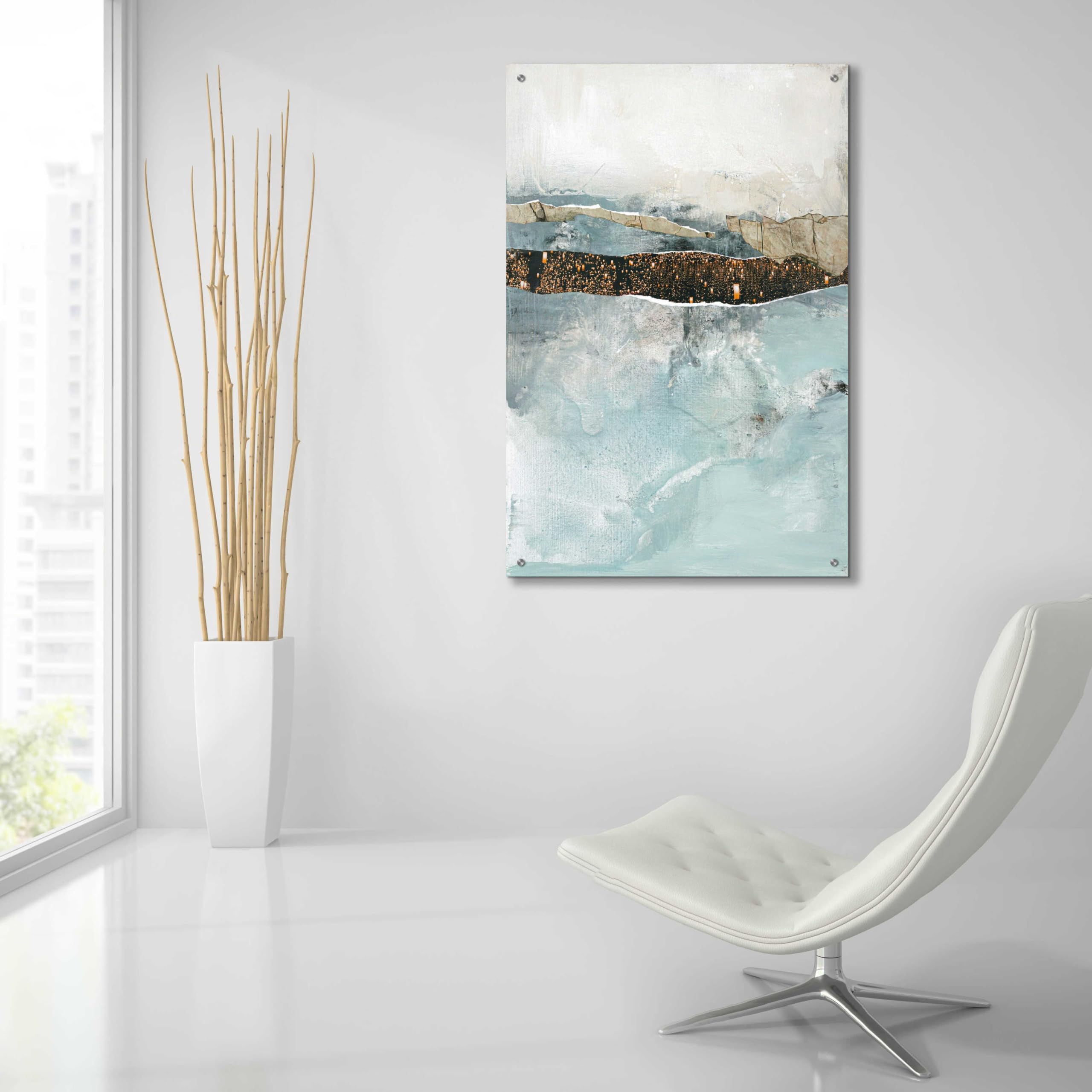 Epic Art 'Art Piece 2' by Design Fabrikken - Modern Acrylic Glass Wall Art Decor 24x36 Inches - Perfect for Living Room, Bedroom & Office Decor