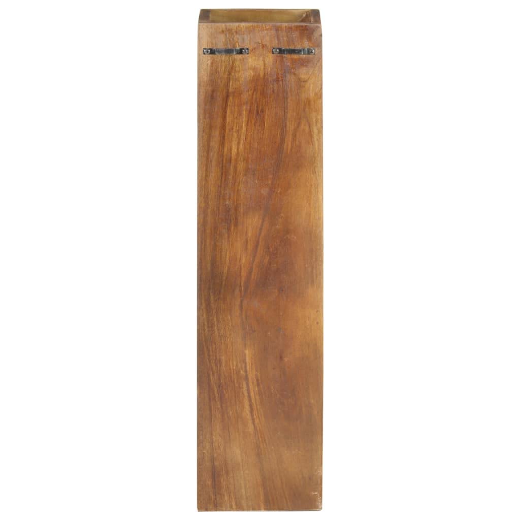 CHARMMA 5-Bottle Wine Rack - Solid Reclaimed Wood (3.6KG) - Perfect for Kitchen, Dining Room, Bar & Wine Cellar Storage