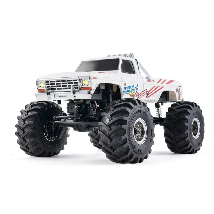 FMS FCX24 Max Smasher 1:24 Scale 4WD RC Monster Truck RTR with 2.4GHz Remote Control & Oversize Tires (V2) - Perfect for Off-Road Racing, Backyard Bashing and Indoor Crawling Adventures