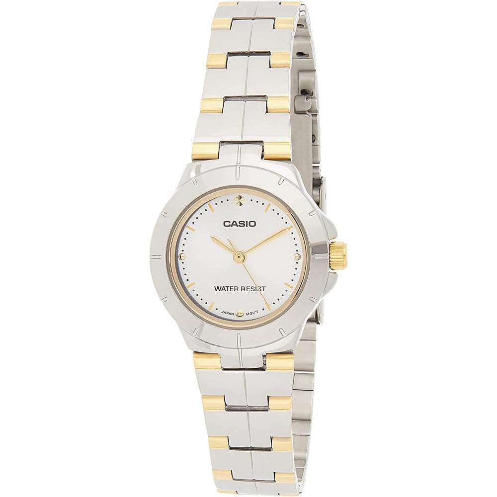 CASIO Analog LTP-1242SG-7CDF Women's Two-Tone Stainless Steel Watch - Elegant & Durable for Work, Parties & Everyday Wear