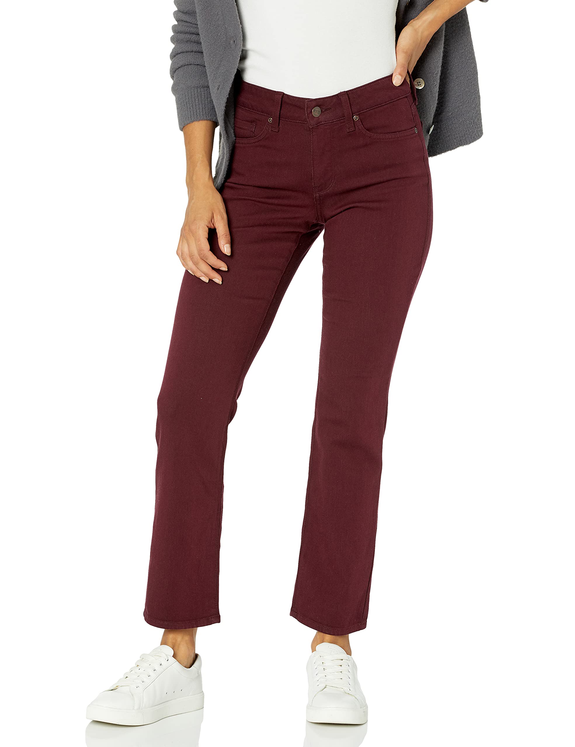 NYDJ Women's Petite Marilyn Straight Leg Jeans - Stretch Denim, Comfort Fit for Work & Casual Wear | Perfect for Office, Travel & Everyday Style