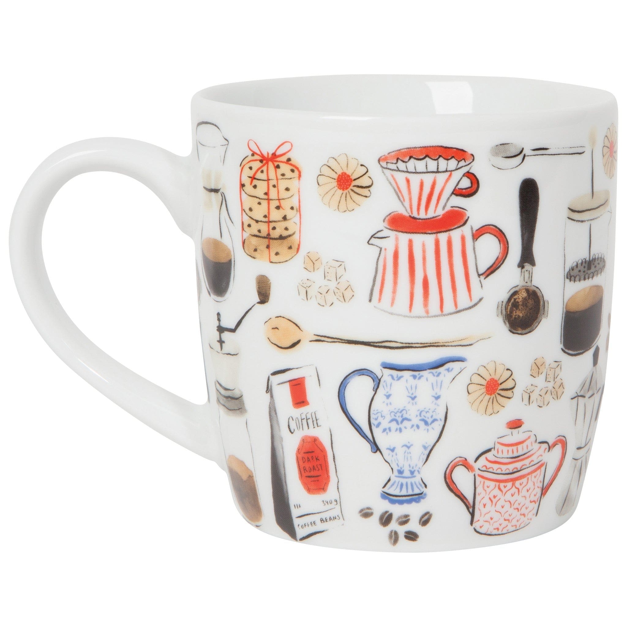 Now Designs Coffee Mug - Insulated Ceramic Cup for Hot & Cold Drinks - Perfect for Home, Office, or Gift Giving