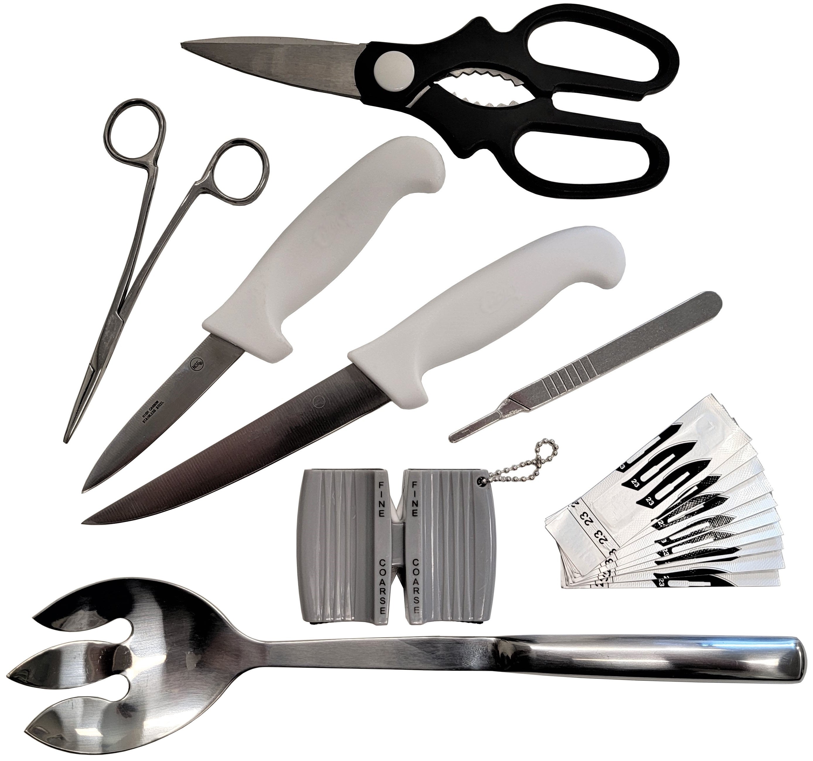 Professional Poultry Processing Kit - Heavy Duty Chicken Butcher Knives Set for Home & Commercial Use - Perfect for Butchering, Deboning, and Preparing Chicken, Turkey & Other Poultry
