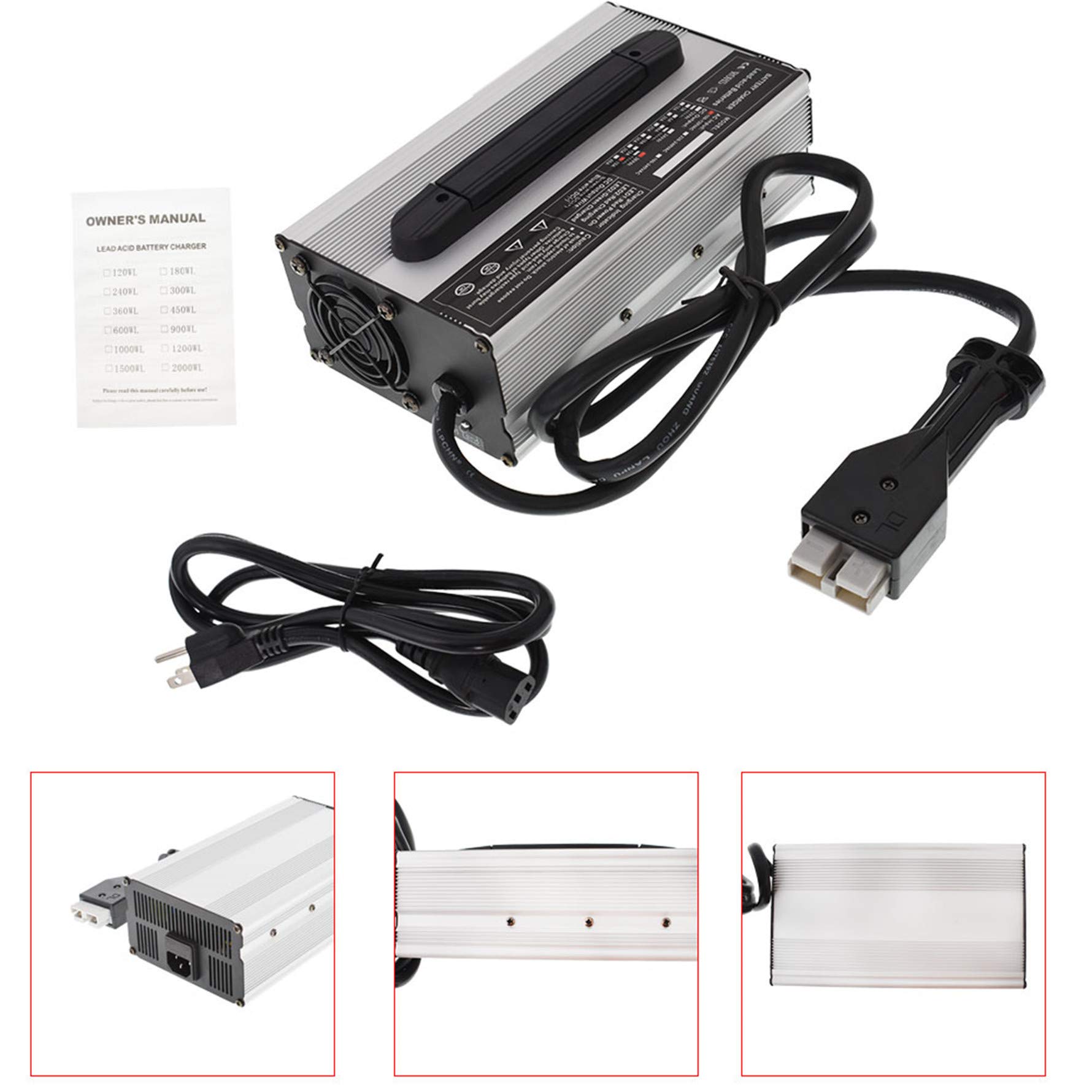 36V 15AMP SB50 Plug Golf Cart Battery Charger with Handle - Replacement for EZGO Marathon Golf Carts | Fast Charging for Golf Carts, Electric Vehicles & Mobility Scooters | Outdoor, Camping & RV Use