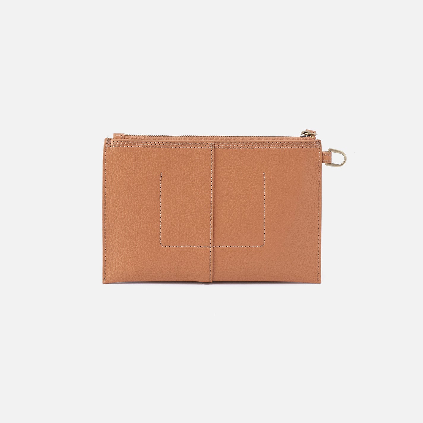 Vida Small Leather Pouch - Micro Pebbled Leather Crossbody Bag for Women - Perfect for Everyday Essentials, Travel & Shopping (Biscuit)
