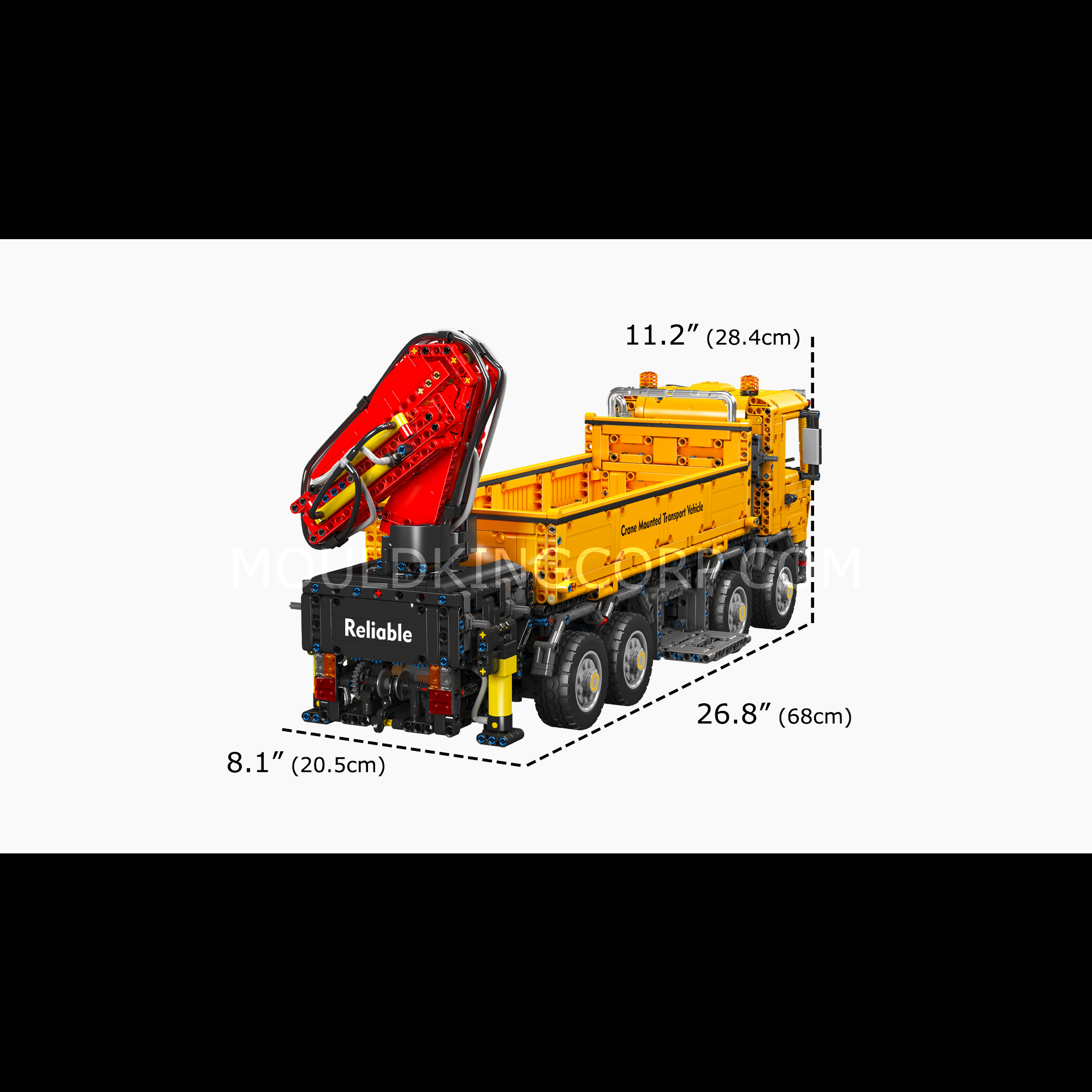 Mould King 17050 Remote Control Crane Truck Building Blocks Set - 4012 Pieces STEM Toy for Kids & Adults | Construction Model Kit for Engineering Enthusiasts & Collectors | Perfect for Birthday Gifts, Classroom Projects & DIY Building Fun