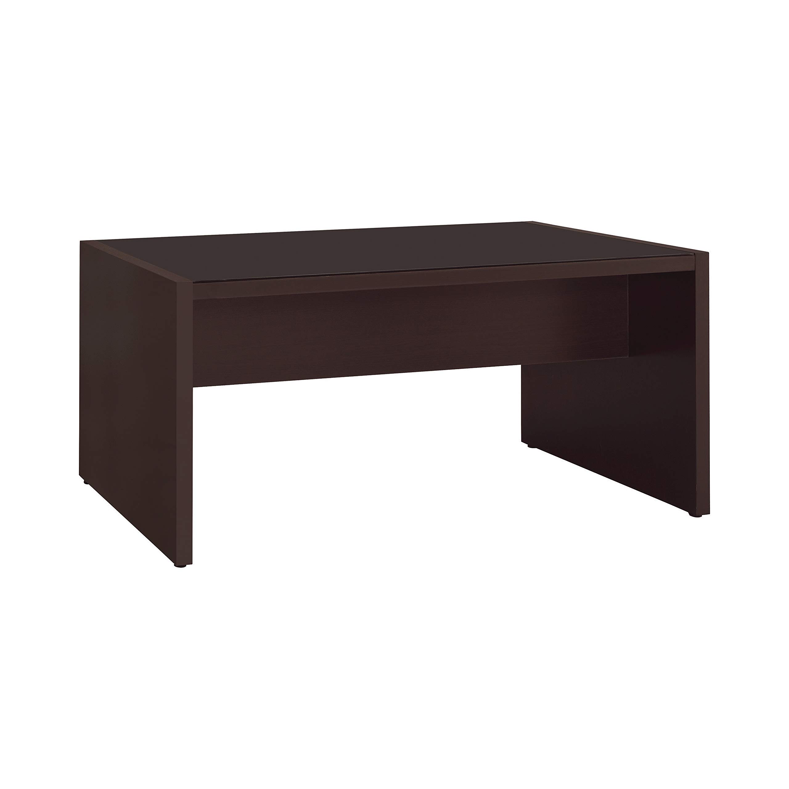 Skylar Computer Desk with Keyboard Tray - Cappuccino Finish | Modern Home Office Desk for Work & Study | Coaster Home Furnishings