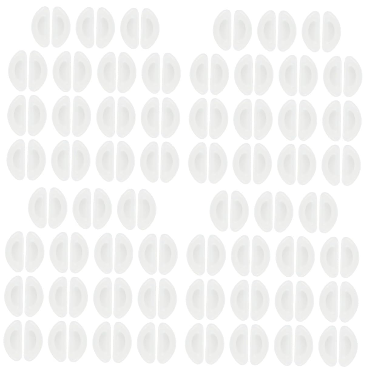 Lurrose 60 Pairs Silicone Nose Pads for Glasses & Sunglasses - Soft Interchangeable Nose Pads for Comfort & Protection - Perfect for Reading, Driving, and Daily Wear