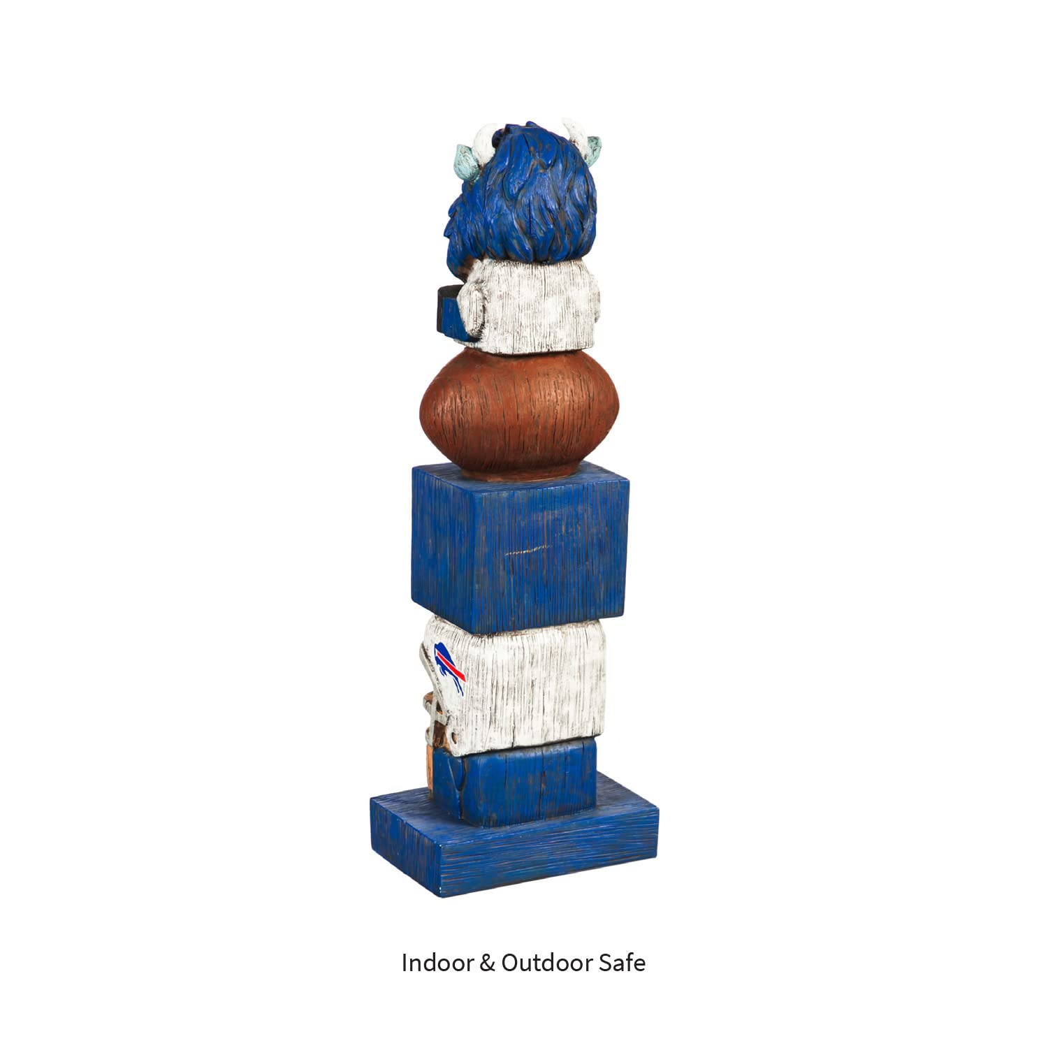 Buffalo Bills Team Garden Statue - NFL Football Fan Decor for Outdoor & Indoor Use - Perfect for Game Day, Man Cave, Office, or Backyard