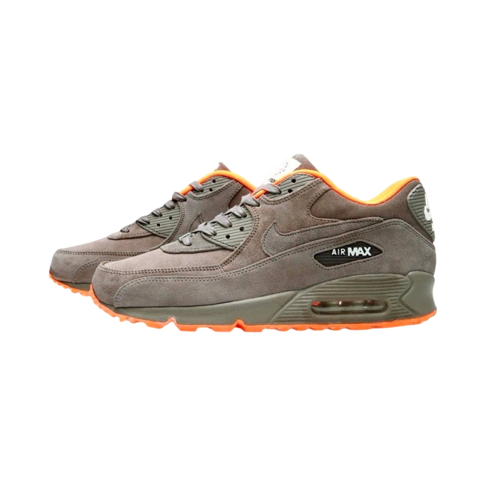 Nike Air Max 90 Milano QS Sneakers - Iron Sail & Total Orange Colorway - Men's Running Shoes for Casual Wear & Street Style