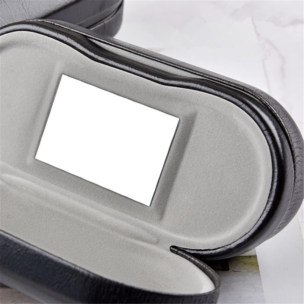 Hard Shell Double Glasses Case - Protective Eyeglass Holder for 2 Pairs of Prescription Glasses (Not for Sunglasses) | Travel, Office & Home Storage Solution