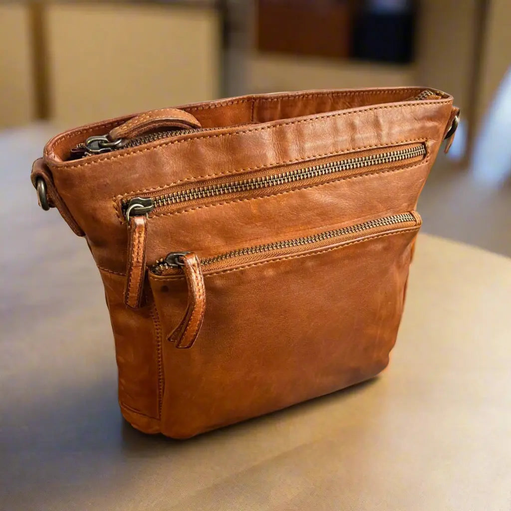 Premium MET Leather Crossbody Bag for Women - Stylish & Durable Handbag with Adjustable Strap - Perfect for Travel, Work & Everyday Use