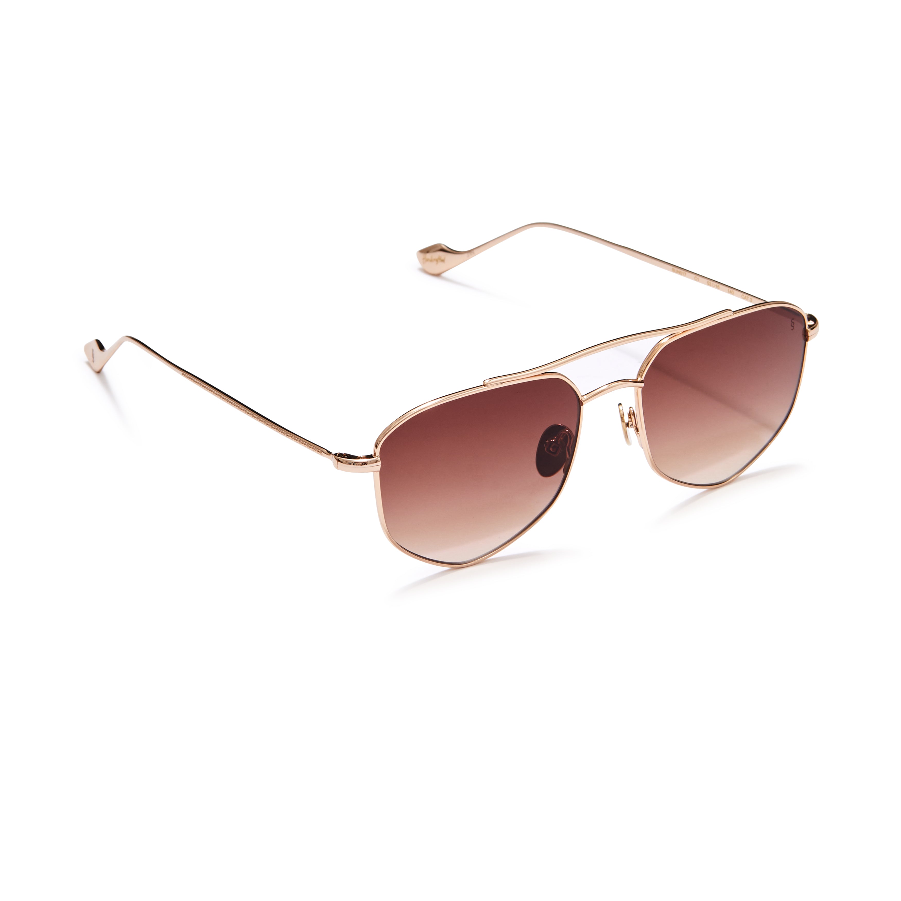 Andrea Women's Brown Gradient Sunglasses - Polarized UV Protection Fashion Shades for Driving, Beach & Outdoor Activities