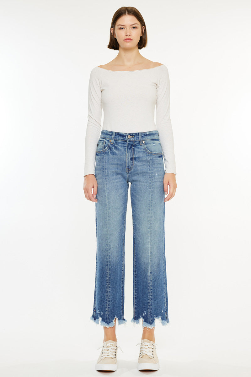 Hellen Women's High Rise Straight Leg Jeans - Stretch Denim Pants for Casual Wear & Everyday Outfits