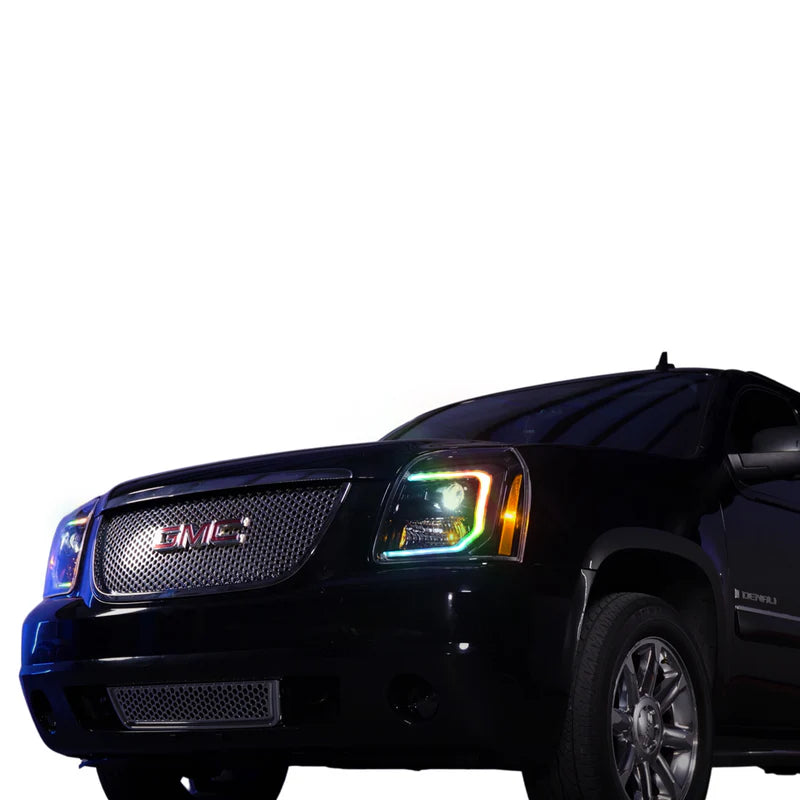 2007-2014 GMC Yukon & Yukon XL Morimoto XB Hybrid LED Headlights - Multicolor Flow Series - Upgrade for Night Driving & Off-Road Adventures