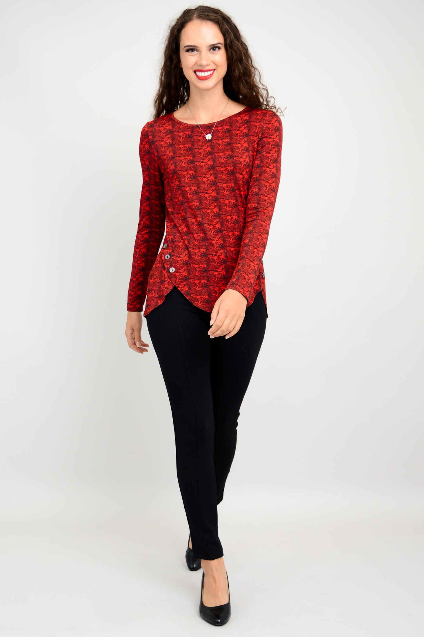 Bethany Top by Intro Vision | Soft Bamboo Fabric | Women's Casual Blouse for Everyday Wear & Summer Outfits