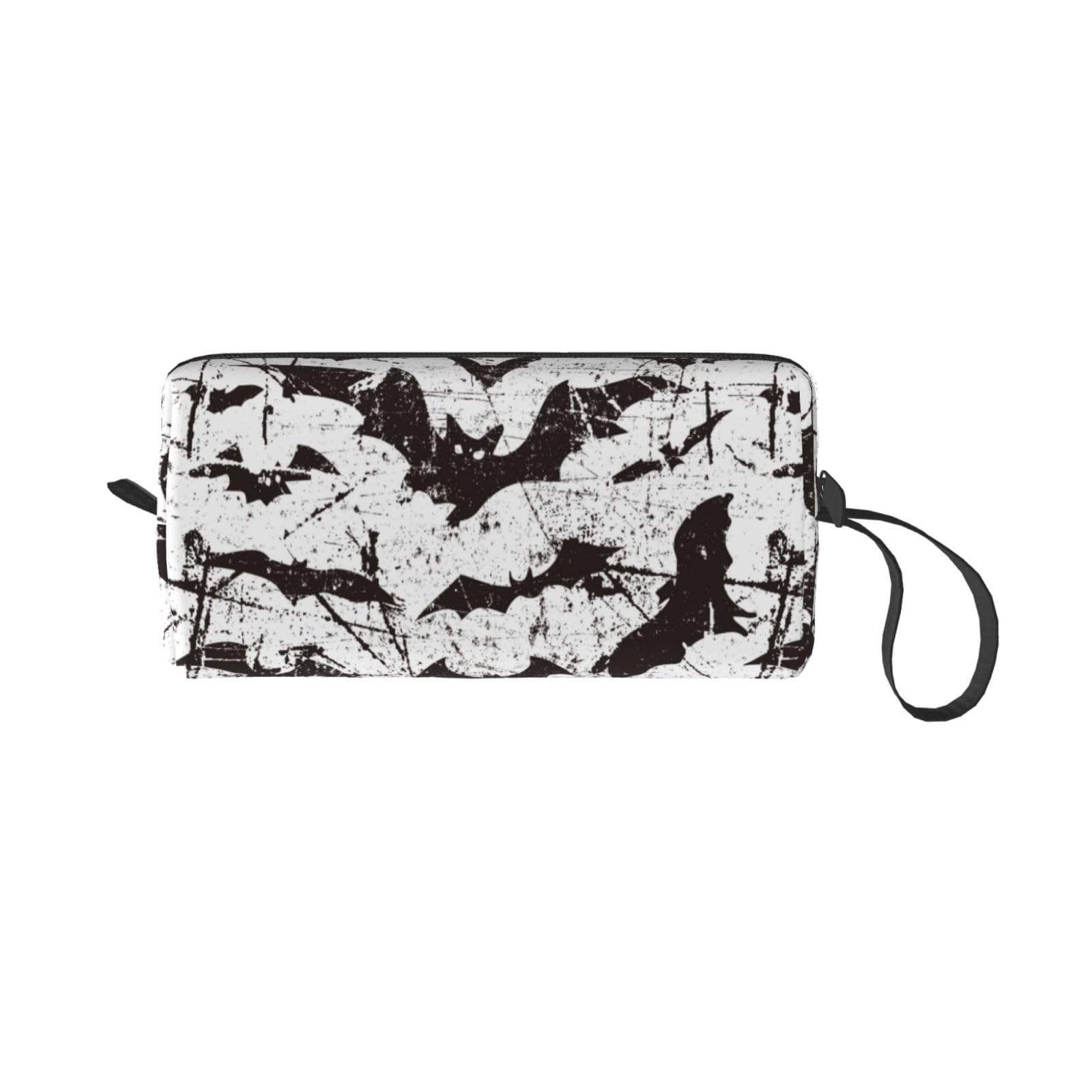 Halloween Bat Makeup Bag - Travel Cosmetic Organizer for Women & Girls - Perfect for Parties & Trips